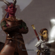 This is Nathan’s character and that’s Wyll on the left, he’s dead in my game. RIP Wyll.